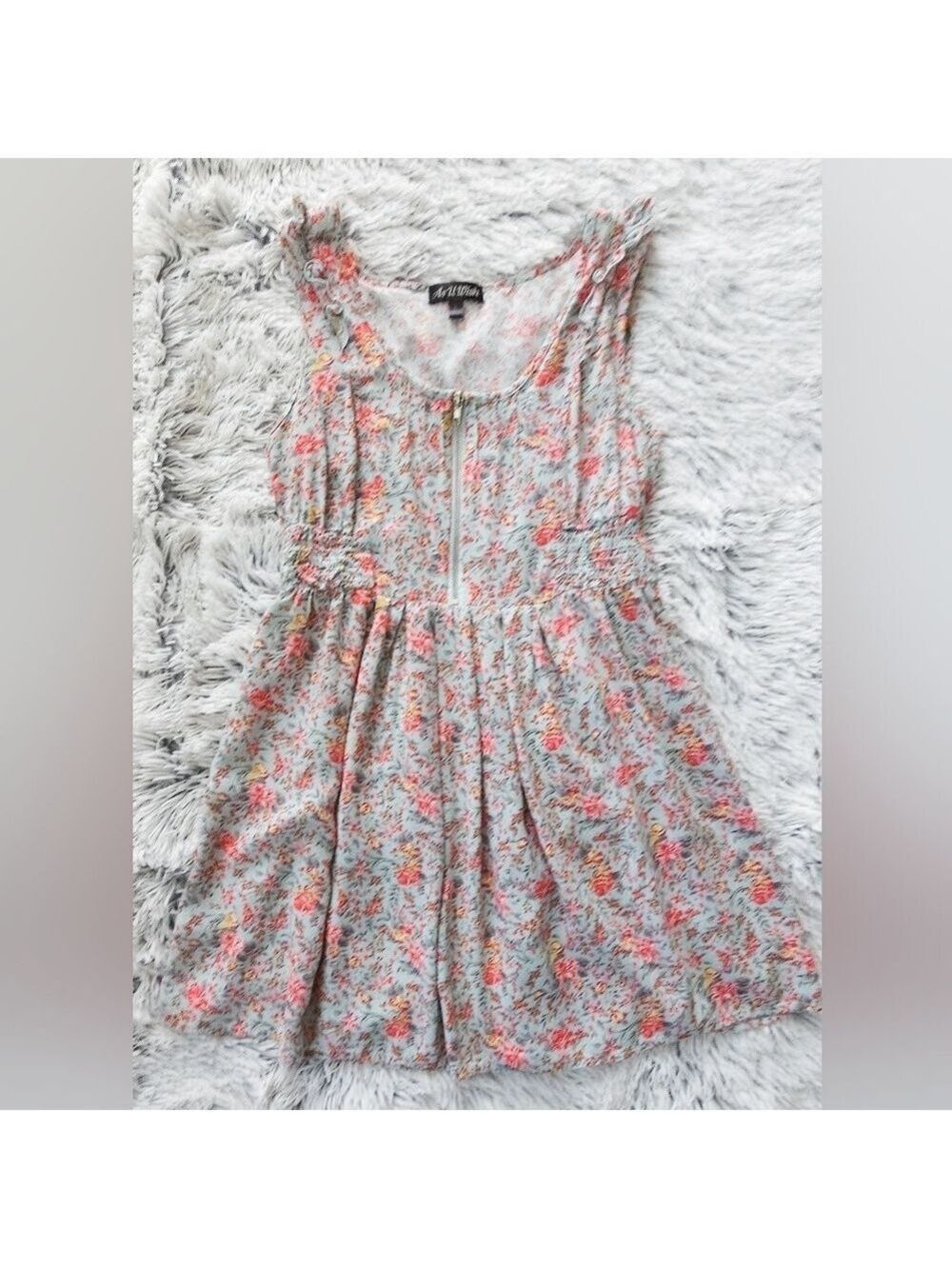 As U Wish Floral Casual Dress in Pink and Light Green